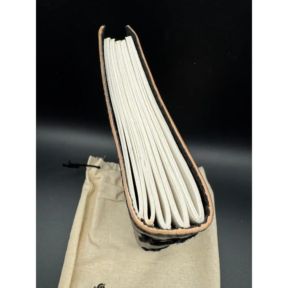 Hideghar Vintage Handmade embossed Leather Journal notebook cover Antique design